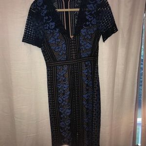 Absolutely stunning black/navy BCBG dress